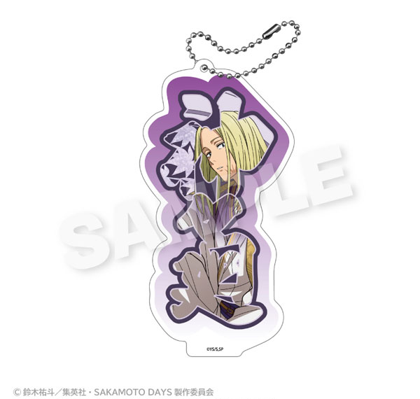 Stella Notes TV Anime "SAKAMOTO DAYS" BIG Acrylic Name Keychain Round Window ver. Shishiba รูปภาพ 1