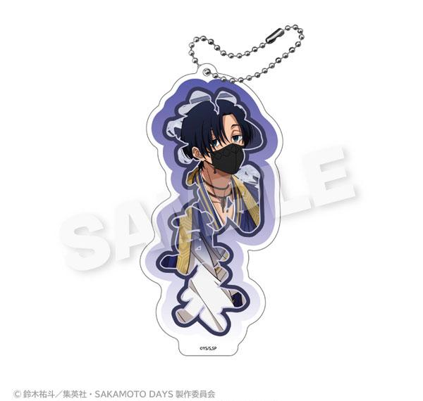 Stella Notes TV Anime "SAKAMOTO DAYS" BIG Acrylic Name Keychain Round Window ver. Mafuyu Seba รูปภาพ 1