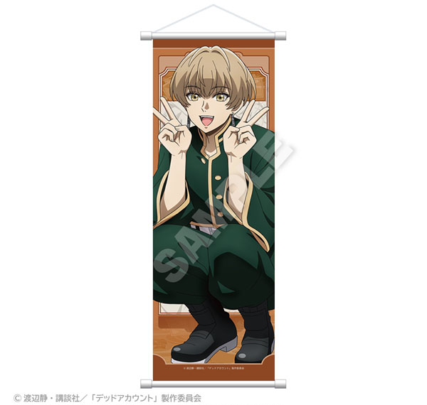 Stella Notes TV Anime "Dead Account" Slim Wall Scroll Crouching ver. Renri Hasumi รูปภาพ 1