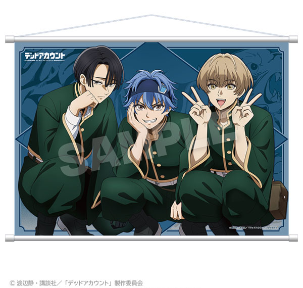 Stella Notes TV Anime "Dead Account" B2 Wall Scroll Crouching ver. A รูปภาพ 1