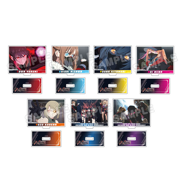 TBS Glowdia Magical Girl Lyrical Nanoha EXCEEDS GunBlazeVengeance Trading Scene Photo Acrylic Stand A 7Pack BOX รูปภาพ 1