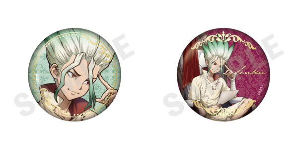 coly "Dr. STONE" Foil Tin Badge Set Dialogue Ver. (Senku Ishigami) Bild 1