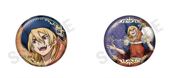 coly "Dr. STONE" Foil Tin Badge Set Dialogue Ver. (Ryusui Nanami)