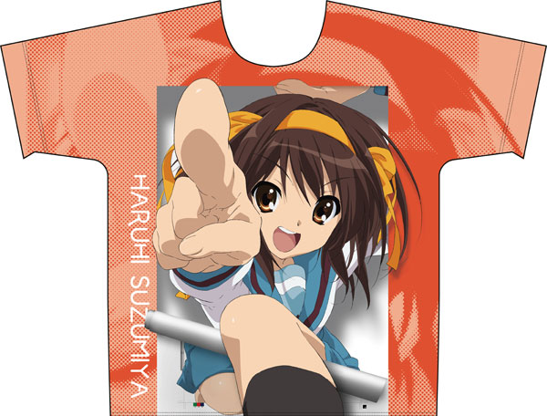 Matsumoto Shouji The Melancholy of Haruhi Suzumiya Full Graphic T-shirt Haruhi Suzumiya M รูปภาพ 1