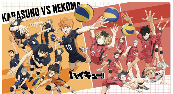 TSUKINAGI Haikyuu!! Rubber Desk Mat Collection Karasuno High School VS Nekoma High School