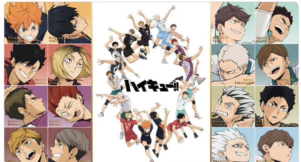 TSUKINAGI Haikyuu!! Rubber Desk Mat Collection Group