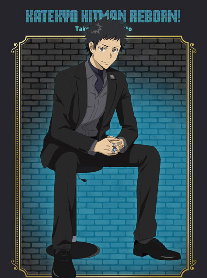 Matsumoto Shouji TV Anime "Reborn!" New Illustration B1 Wall Scroll Takeshi Yamamoto (Counter Chair Ver.) รูปภาพ 1