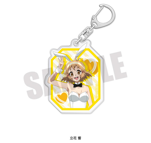 Playful Mind Company Senki Zessho Symphogear Acrylic Keychain Hibiki Tachibana White Bunny ver. Bild 1