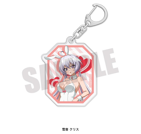 Playful Mind Company Senki Zessho Symphogear Acrylic Keychain Chris Yukine White Bunny ver.
