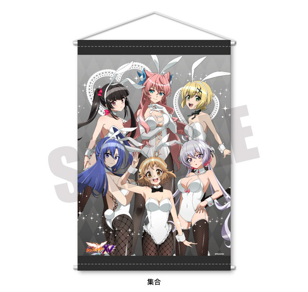 Playful Mind Company Senki Zessho Symphogear B2 Wall Scroll Group White Bunny ver. รูปภาพ 1