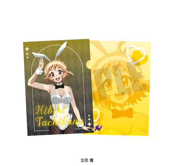 Playful Mind Company Senki Zessho Symphogear A4 Clear File Hibiki Tachibana White Bunny ver.