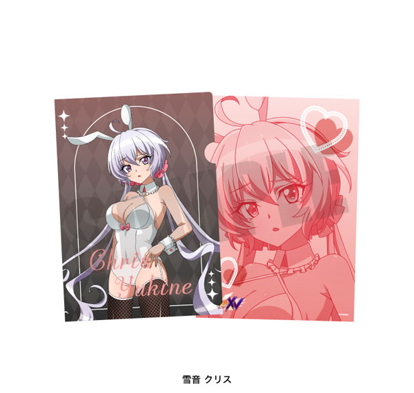 Playful Mind Company Senki Zessho Symphogear A4 Clear File Chris Yukine White Bunny ver.