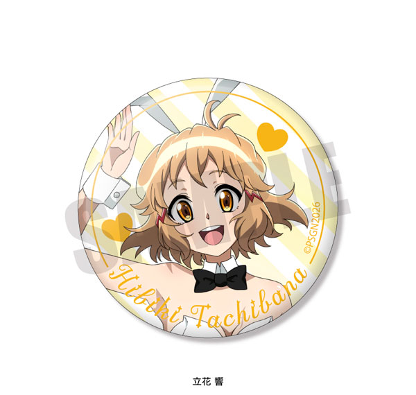 Playful Mind Company Senki Zessho Symphogear Aurora Tin Badge Hibiki Tachibana White Bunny ver.