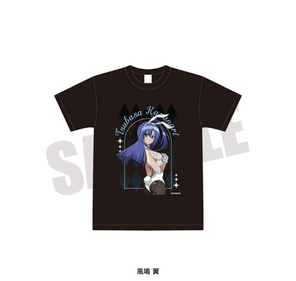 Playful Mind Company Senki Zessho Symphogear T-shirt (Black) Tsubasa Kazanari White Bunny ver.