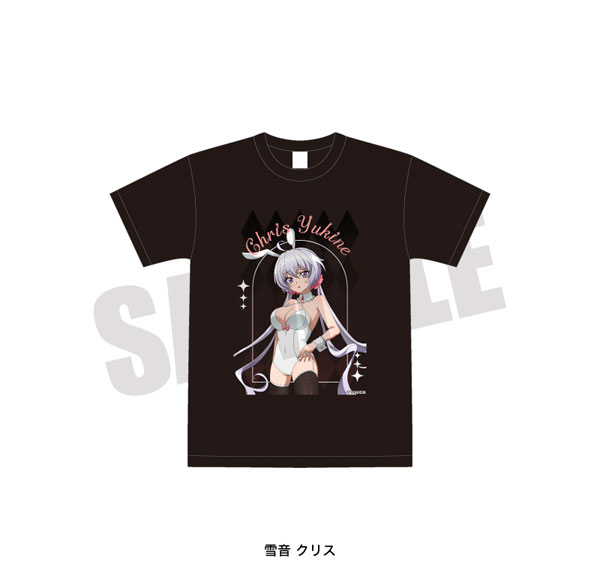 Playful Mind Company Senki Zessho Symphogear T-shirt (Black) Chris Yukine White Bunny ver.