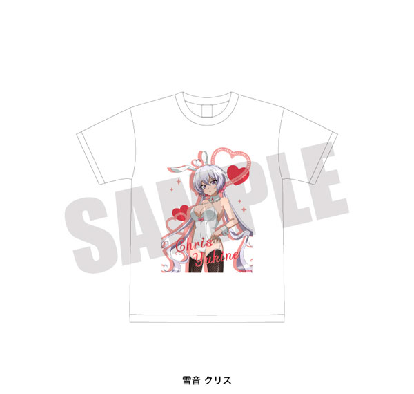 Playful Mind Company Senki Zessho Symphogear T-shirt (White) Chris Yukine White Bunny ver. รูปภาพ 1