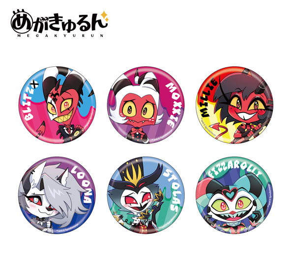 Infolens HELLUVA BOSS Megakyurun Trading Tin Badge 6Pack BOX รูปภาพ 1