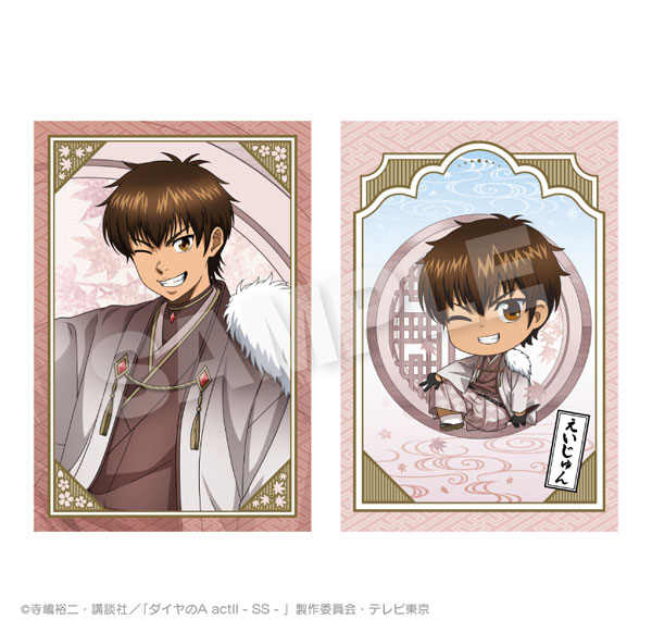 Stella Notes TV Anime "Ace of Diamond act II -Second Season-" Postcard Set Round Window ver. Eijun Sawamura รูปภาพ 1