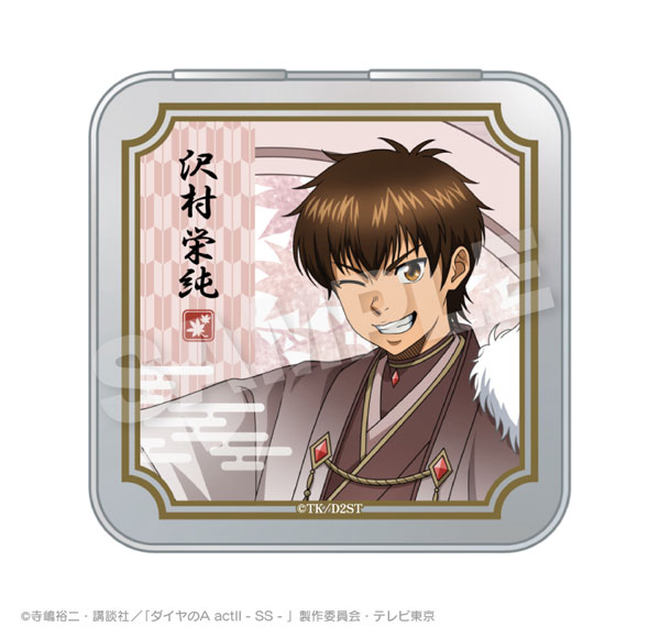 Stella Notes TV Anime "Ace of Diamond act II -Second Season-" Collection Tin Case Round Window ver. Eijun Sawamura รูปภาพ 1