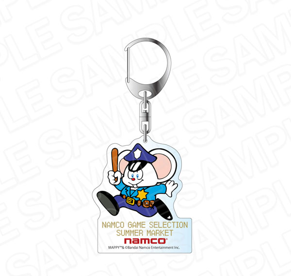 Contents Seed Namco Game Selection Summer Market Acrylic Keychain Mappy รูปภาพ 1