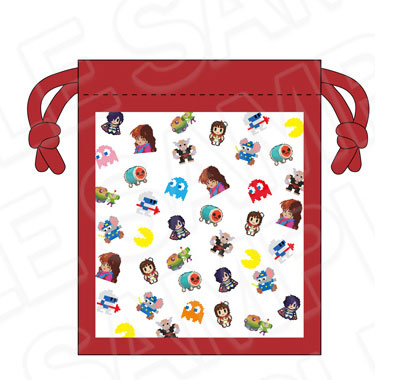 Contents Seed Namco Game Selection Summer Market Drawstring Bag Dot รูปภาพ 1
