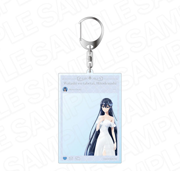 Contents Seed TV Anime "This Monster Wants to Eat Me" SNS Style Acrylic Keychain Shiori Wedding Dress ver. รูปภาพ 1