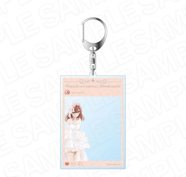 Contents Seed TV Anime "This Monster Wants to Eat Me" SNS Style Acrylic Keychain Miko Wedding Dress ver. รูปภาพ 1
