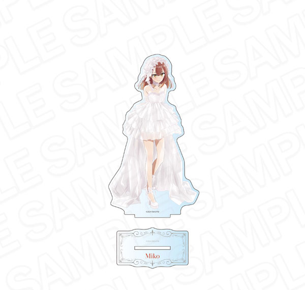 Contents Seed TV Anime "This Monster Wants to Eat Me" Deka Acrylic Stand Miko Wedding Dress ver. รูปภาพ 1