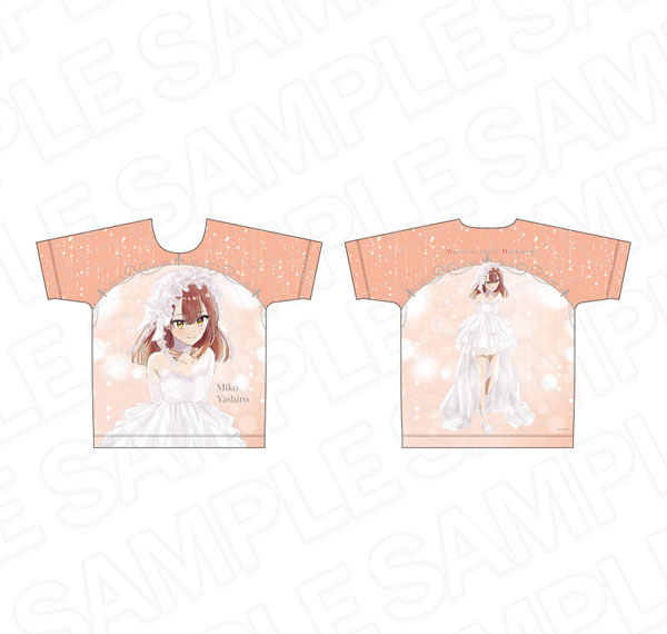 Contents Seed TV Anime "This Monster Wants to Eat Me" Full Graphic T-shirt Miko Wedding Dress ver.