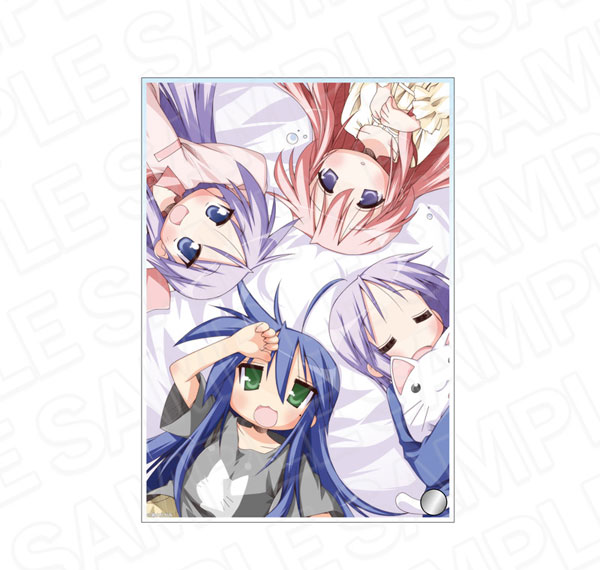 Contents Seed Lucky Star Mini Acrylic Art Konata & Tsukasa & Kagami & Miyuki รูปภาพ 1