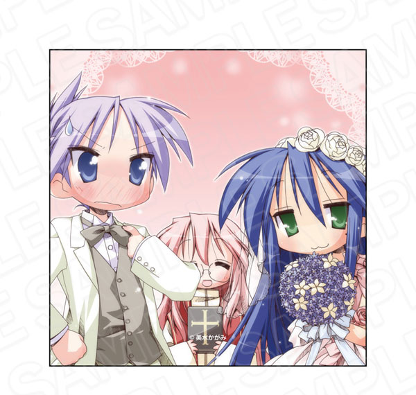 Contents Seed Lucky Star Microfiber Cloth Konata & Kagami & Miyuki Bild 1