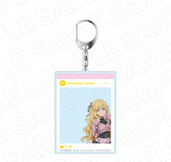 Contents Seed TV Anime "Toaru Kagaku no Railgun T" SNS Style Acrylic Keychain Misaki Shokuhou Subculture Fashion ver. รูปภาพ 1
