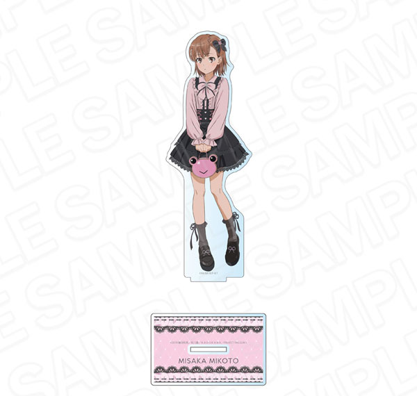 Contents Seed TV Anime "Toaru Kagaku no Railgun T" Deka Acrylic Stand Mikoto Misaka Subculture Fashion ver. รูปภาพ 1
