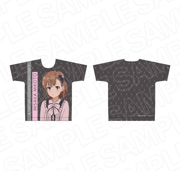 Contents Seed TV Anime "Toaru Kagaku no Railgun T" Full Graphic T-shirt Mikoto Misaka Subculture Fashion ver.