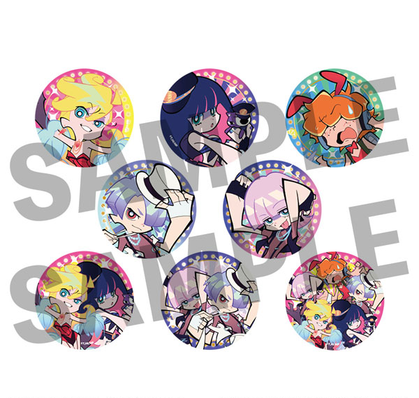 DMM.com "New PANTY & STOCKING with GARTERBELT" Trading Tin Badge 8Pack BOX รูปภาพ 1