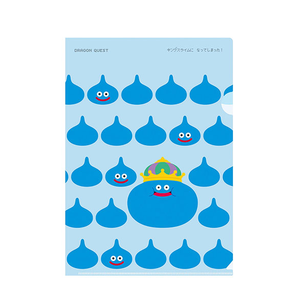 Square Enix Dragon Quest Stationery Store A4 Clear File King Slime Bild 1