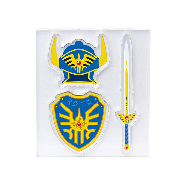 Square Enix Dragon Quest Stationery Store Diecut Acrylic Sticker Erdrick's Equipment รูปภาพ 1