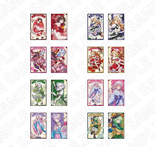 TOKYOGETS CharaDitional Toy Touhou Project Trading Half-size Bromide (Glossy Card) 2pcs. 8 Item Set 이미지 1