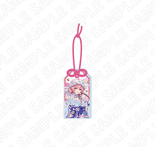 TOKYOGETS CharaDitional Toy Touhou Project Amulet Foil Acrylic Charm (Yuyuko Saigyouji) รูปภาพ 1
