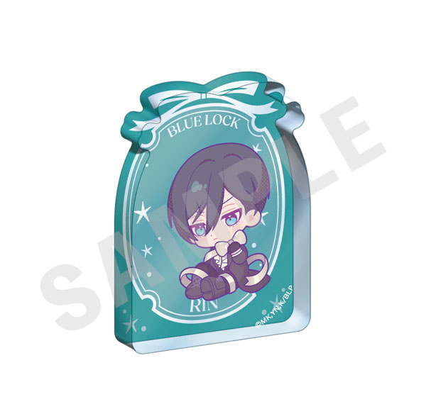 coly TV Anime "Bluelock" Mini Chara Ribbon Series Mini Acrylic Block (Rin Itoshi) รูปภาพ 1