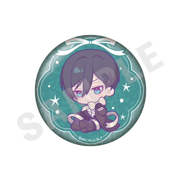 coly TV Anime "Bluelock" Mini Chara Ribbon Series Shiny Tin Badge (Rin Itoshi) Bild 1