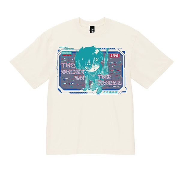 AIR TWOKYO "Ghost in the Shell" Cyber Graphic T-shirt 6 (News) M Fade White