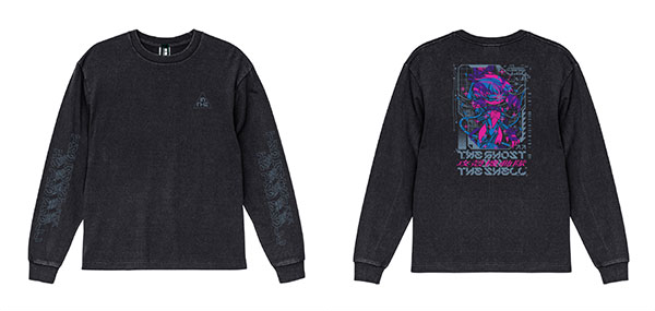 AIR TWOKYO "Ghost in the Shell" Cyber Graphic Long Sleeve T-shirt 1 (Activate) XL Fade Black รูปภาพ 1