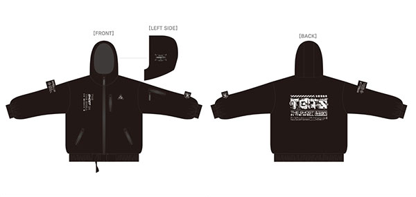 AIR TWOKYO "Ghost in the Shell" Tech Jacket M Black