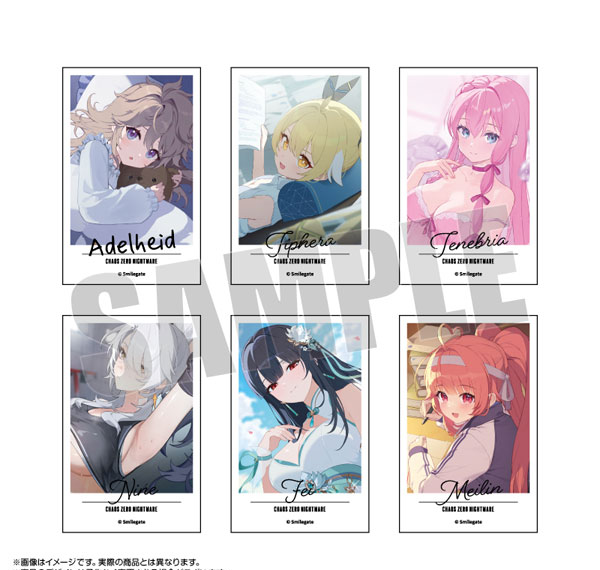 Chaos Zero Nightmare Trading Instant Photo Style Card 1 6Card BOX รูปภาพ 1