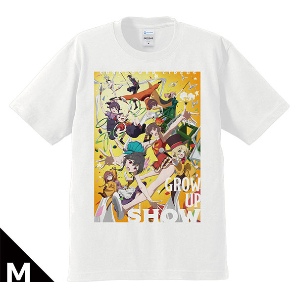 Azu Maker Grow Up Show: Sunflower Circus T-shirt Main Visual M Size รูปภาพ 1