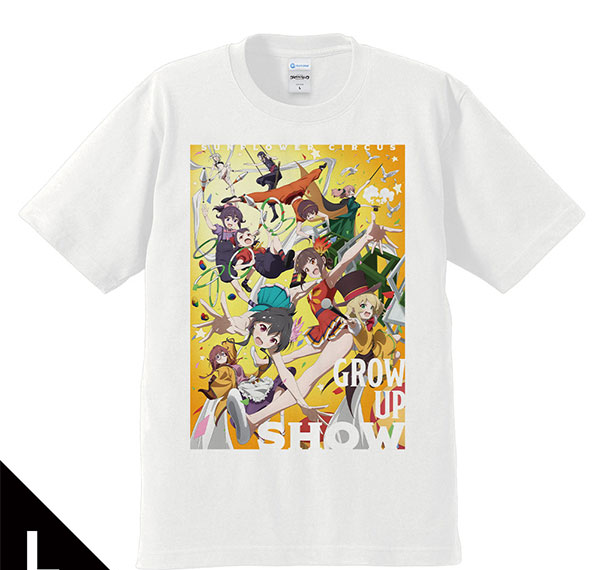 Azu Maker Grow Up Show: Sunflower Circus T-shirt Main Visual L Size