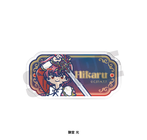 Playful Mind Company TV Anime "Magic Knight Rayearth" Retro Pop Acrylic Badge Hikaru Shidou Bild 1
