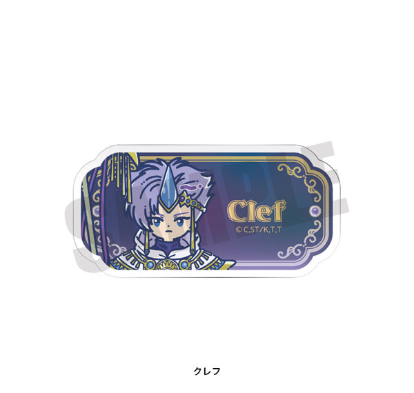 Playful Mind Company TV Anime "Magic Knight Rayearth" Retro Pop Acrylic Badge Clef Bild 1