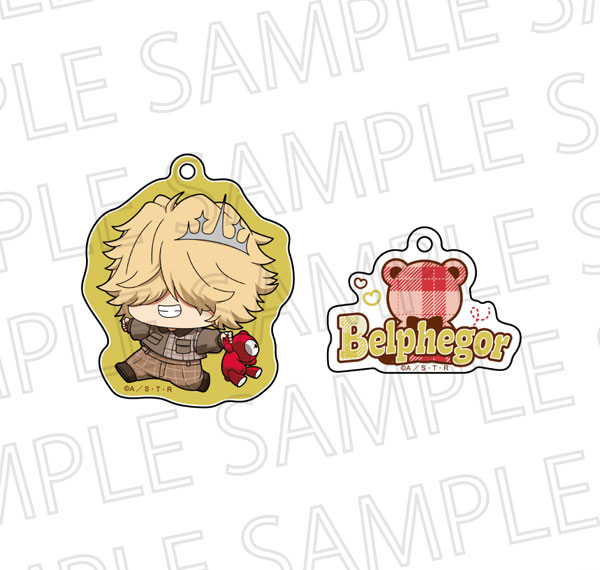 SR-GYM TV Anime "Reborn!" PuchiTeku Acrylic Keychain Belphegor (10 Years Later)